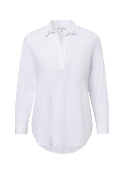 Marie Lund Bluzka damska Kobiety Bawełna biały jednolity ze sklepu vangraaf w kategorii Bluzki damskie - zdjęcie 175311661