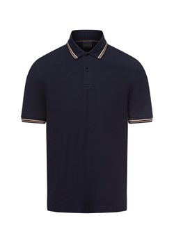 Bugatti Męska koszulka polo Mężczyźni Bawełna granatowy jednolity ze sklepu vangraaf w kategorii T-shirty męskie - zdjęcie 175311682