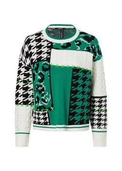 Marc Cain Sports Sweter damski z dzianiny Kobiety Wełna zielony wzorzysty ze sklepu vangraaf w kategorii Swetry damskie - zdjęcie 175318684