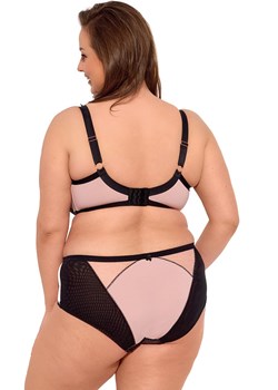 Gaia biustonosz półusztywniany semi-soft Aina Maxi 1273, Kolor czarno-różowy, Rozmiar 100E, Gaia ze sklepu Primodo w kategorii Biustonosze - zdjęcie 175324652