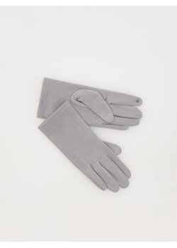 Reserved - Gładkie rękawiczki - jasnoszary ze sklepu Reserved w kategorii Rękawiczki damskie - zdjęcie 175330760