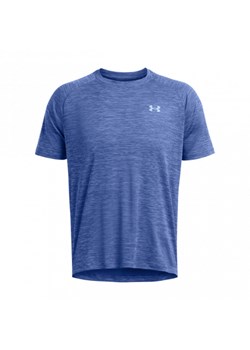 Męska koszulka treningowa Under Armour UA Tech Textured SS - niebieska ze sklepu Sportstylestory.com w kategorii T-shirty męskie - zdjęcie 175331001