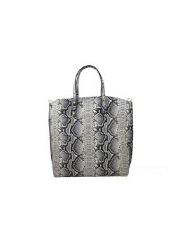 Torebka skórzana shopper z kolorowym nadrukiem ze sklepu butyolivier w kategorii Torby Shopper bag - zdjęcie 175332720