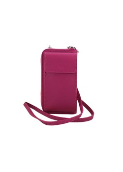 Portfel / etui na telefon ze skóry naturalnej - Fuksja ze sklepu butyolivier w kategorii Etui - zdjęcie 175334941