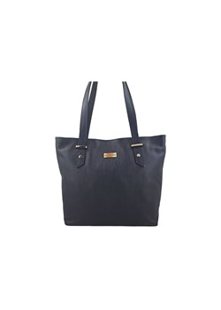 Shopper bag - Włoska duża torebka miejska skórzana - Granatowa ze sklepu butyolivier w kategorii Torby Shopper bag - zdjęcie 175335211
