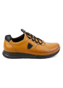 Buty męskie skórzane KAMPOL 25/48 jasny brąz ze sklepu butyolivier w kategorii Półbuty męskie - zdjęcie 175336252