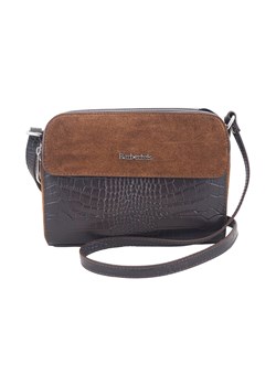 Stylowa torebka crossbody trzykomorowa - Brązowa ciemna ze sklepu butyolivier w kategorii Listonoszki - zdjęcie 175336531