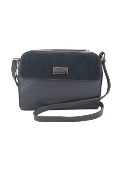 Torebka damska skórzana crossbody - Czarna ze sklepu butyolivier w kategorii Listonoszki - zdjęcie 175338041