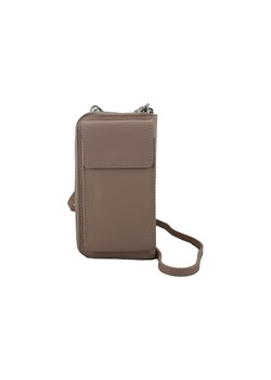 Portfel / etui na telefon ze skóry naturalnej - Różowy pudrowy ze sklepu butyolivier w kategorii Etui - zdjęcie 175338061