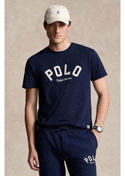 Polo Ralph Lauren t-shirt bawełniany męski kolor granatowy z aplikacją 710952043 ze sklepu ANSWEAR.com w kategorii T-shirty męskie - zdjęcie 175339310