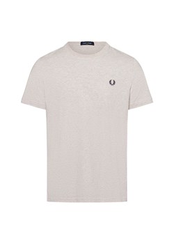 Fred Perry T-shirt męski Mężczyźni Bawełna beżowy jednolity ze sklepu vangraaf w kategorii T-shirty męskie - zdjęcie 175343574