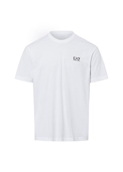 EA7 Emporio Armani Koszulka męska Mężczyźni Bawełna biały jednolity ze sklepu vangraaf w kategorii T-shirty męskie - zdjęcie 175343580