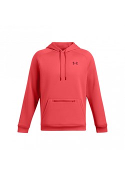 Męska bluza treningowa z kapturem Under Armour UA Armour Fleece Pro Kanga Hd - czerwona ze sklepu Sportstylestory.com w kategorii Bluzy męskie - zdjęcie 175344653