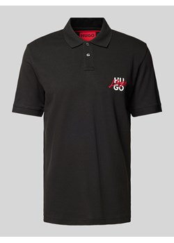 Koszulka polo o kroju regular fit z nadrukiem z logo i wyhaftowanym logo ze sklepu Peek&Cloppenburg  w kategorii T-shirty męskie - zdjęcie 175347494