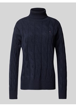 Sweter z dzianiny z golfem ze sklepu Peek&Cloppenburg  w kategorii Swetry damskie - zdjęcie 175347531