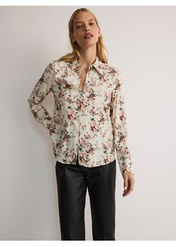 Reserved - Koszula z wiskozy - kremowy ze sklepu Reserved w kategorii Koszule damskie - zdjęcie 175348914