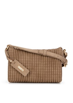 Minitorebka crossbody w geometryczny wzór brązowa ze sklepu WITTCHEN w kategorii Listonoszki - zdjęcie 175350773