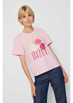 Bizuu t-shirt bawełniany RIFA damski kolor różowy RIFA.ROZOWY ze sklepu ANSWEAR.com w kategorii Bluzki damskie - zdjęcie 175351203