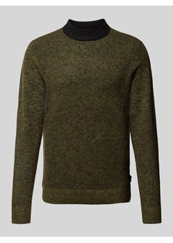 Sweter z dzianiny z detalem z logo model ‘COSPACE’ ze sklepu Peek&Cloppenburg  w kategorii Swetry męskie - zdjęcie 175351293