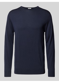 Sweter z dzianiny z prążkowanymi wykończeniami ze sklepu Peek&Cloppenburg  w kategorii Swetry męskie - zdjęcie 175351702