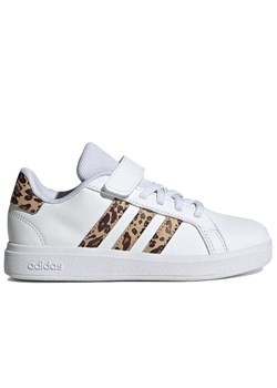 Buty adidas Grand Court 2.0 IH7842 - białe ze sklepu streetstyle24.pl w kategorii Buty sportowe dziecięce - zdjęcie 175352820