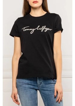 Tommy Hilfiger T-shirt | Regular Fit ze sklepu Gomez Fashion Store w kategorii Bluzki damskie - zdjęcie 175358322