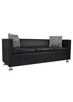 Sofa 3-osobowa Swax 3B - czarna ze sklepu Edinos.pl w kategorii Sofy i kanapy - zdjęcie 175359253