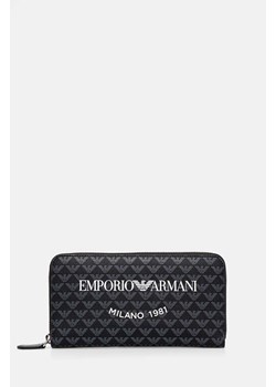 Emporio Armani portfel damski kolor czarny Y3H168 YWS0E ze sklepu ANSWEAR.com w kategorii Portfele damskie - zdjęcie 175365172