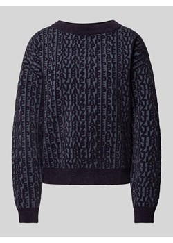 Sweter z dzianiny z okrągłym dekoltem model ‘MAGLIA’ ze sklepu Peek&Cloppenburg  w kategorii Swetry damskie - zdjęcie 175365584