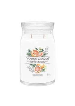 Yankee Candle Świeca zapachowa &quot;White Spruce &amp; Grapefruit&quot; - 567 g ze sklepu Limango Polska w kategorii Świece i dyfuzory - zdjęcie 175367982