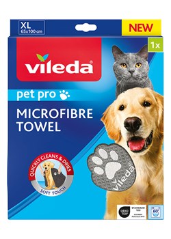 Vileda Ręcznik &quot;XL Pet Pro” w kolorze szarym z mikrofibry dla zwierząt ze sklepu Limango Polska w kategorii Dla zwierząt - zdjęcie 175368204