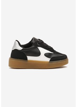 Czarne Buty Sportowe Sneakersy Zdobione Metalicznymi Wstawkami Artinthea ze sklepu born2be.pl w kategorii Buty sportowe dziecięce - zdjęcie 175374330