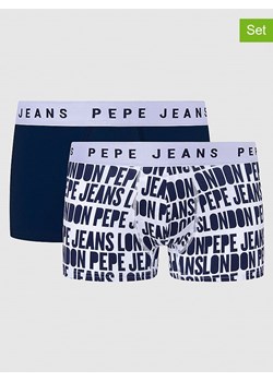 Pepe Jeans Bokserki (2 pary) w kolorze granatowym i białym ze sklepu Limango Polska w kategorii Majtki męskie - zdjęcie 175381051