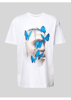 T-shirt z nadrukiem z motywem model ‘LE PAPILLON’ ze sklepu Peek&Cloppenburg  w kategorii T-shirty męskie - zdjęcie 175383840