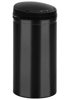 Czarny kosz na odpady z automatyczną pokrywą 50L G0-A24 - id: 45993 - marki Elior - 175385424 Czarny kosz na odpady z automatyczną pokrywą 50L G0-A24 ze sklepu Edinos.pl w kategorii Dom - zdjęcie 175385424
