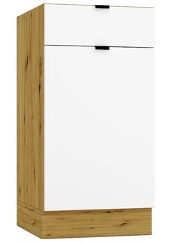 Szafka Kuchenna Biały Stojąca Z Szufladą 40 Cm + Dąb Artisan R4-T66 ze sklepu Edinos.pl w kategorii Meble kuchenne - zdjęcie 175385461