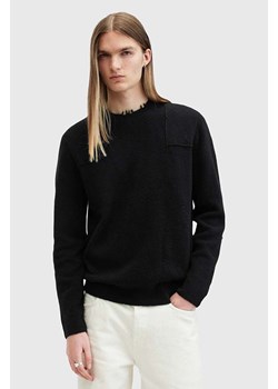 AllSaints sweter wełniany POINTER CREW męski kolor czarny  M003KB ze sklepu ANSWEAR.com w kategorii Swetry męskie - zdjęcie 175387551