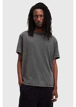 AllSaints t-shirt bawełniany HEATH SS CREW męski kolor czarny gładki M013JA ze sklepu ANSWEAR.com w kategorii T-shirty męskie - zdjęcie 175387921