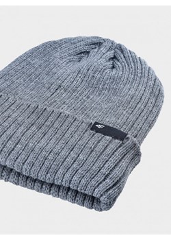 Męska czapka zimowa 4F 4FWAW24ACAPM470 - szara ze sklepu Sportstylestory.com w kategorii Czapki zimowe męskie - zdjęcie 175389403
