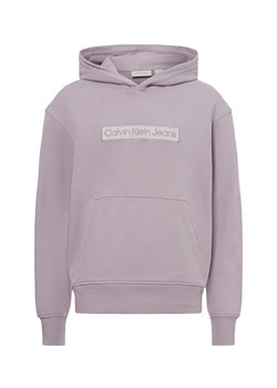 Calvin Klein Jeans Męski sweter z kapturem Mężczyźni Bawełna kitt jednolity ze sklepu vangraaf w kategorii Bluzy męskie - zdjęcie 175392281