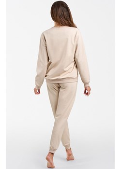 Komplet dresowy beżowy z długim rękawem i długimi spodniami Panama, Kolor beżowy, Rozmiar 2XL, Italian Fashion ze sklepu Primodo w kategorii Dresy damskie - zdjęcie 175396151
