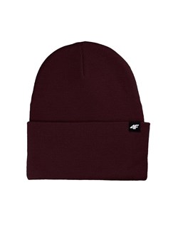 Czapka 4F WAW24ACAPU51250S - bordowa ze sklepu streetstyle24.pl w kategorii Czapki zimowe męskie - zdjęcie 175396514