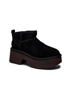 UGG Skórzane śniegowce Classic Ultra Mini New Heights | z dodatkiem wełny ze sklepu Gomez Fashion Store w kategorii Śniegowce damskie - zdjęcie 175396691