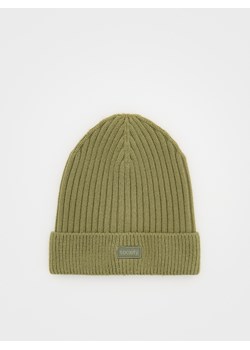 Reserved - Czapka beanie z wiskozą - ciemnozielony ze sklepu Reserved w kategorii Czapki dziecięce - zdjęcie 175398191