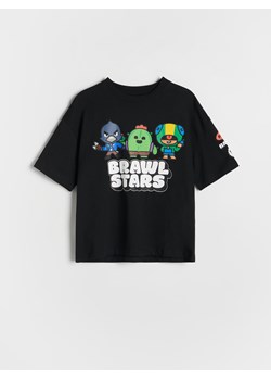 Reserved - T-shirt oversize Brawl Stars - czarny ze sklepu Reserved w kategorii T-shirty chłopięce - zdjęcie 175398532