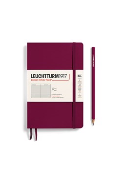 LEUCHTTURM1917 Notatnik w kolorze bordowym w linie - B6+ ze sklepu Limango Polska w kategorii Akcesoria biurowe - zdjęcie 175403721
