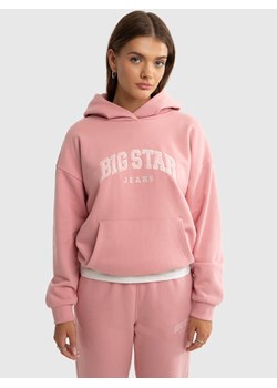 Bluza dziewczęca z kapturem z logo BIG STAR różowa Rubsia 602 ze sklepu Big Star w kategorii Bluzy dziewczęce - zdjęcie 175406420