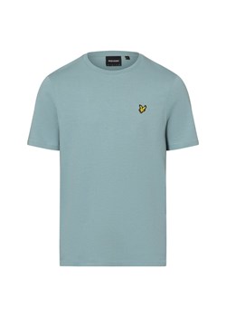 Lyle & Scott T-shirt męski Mężczyźni Dżersej jasnoniebieski jednolity ze sklepu vangraaf w kategorii T-shirty męskie - zdjęcie 175406994