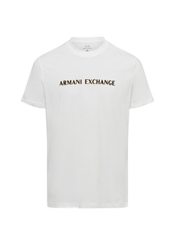 Armani Exchange Koszulka męska Mężczyźni Bawełna biały nadruk ze sklepu vangraaf w kategorii T-shirty męskie - zdjęcie 175407002