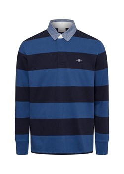 Gant Męska koszulka polo Mężczyźni Bawełna niebieski w paski ze sklepu vangraaf w kategorii T-shirty męskie - zdjęcie 175407021